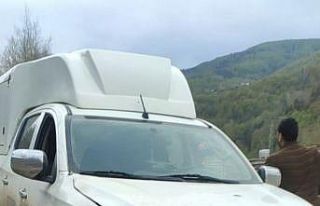 Sinop’ta pikap, yol inşaatında çalışan işçilere...