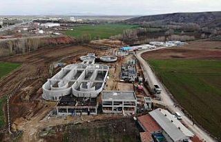 Sorgun Atık Su Arıtma Tesisi inşaatının yüzde...