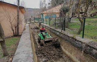 Sulama kanallarında temizlik