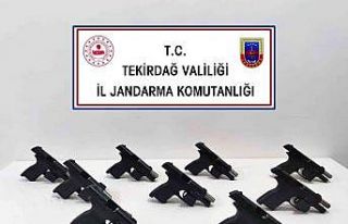 Tekirdağ’da ruhsatsız tabancalar ele geçirildi