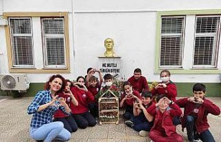 TEMA’lı öğrenciler “Böcek Oteli” yaptı