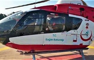 Trabzon’dan Samsun’a ambulans helikopterle getirildi