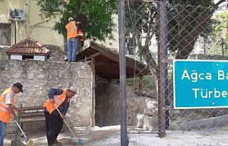 Türbelerde bayram temizliği