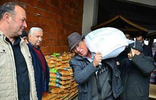 Üreticilere 13 ton tohum dağıtıldı