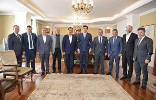 Vali Memiş. ESAV heyetini kabul etti