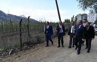 Vali Seymenoğlu, Eğirdir ilçesinde incelemelerde...