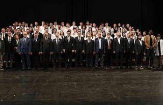 Veteriner hekim adayları önlüklerini giydi