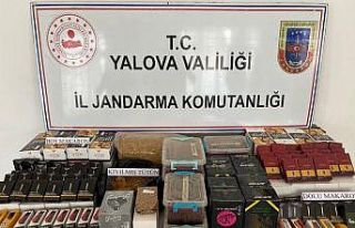 Yalova’da jandarmadan kaçak sigara operasyonu
