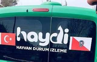 Yaralı Ebabil Kuşuna polis şefkati