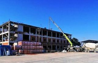 Yemekhane inşaatının yüzde 40’ı tamamlandı