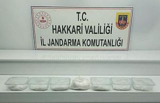 Yüksekova’da 7 kilo 500 gram metamfetamin maddesi...