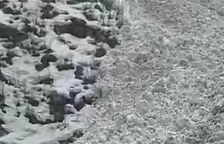 Yüksekova’da çığın inme anı saniye saniye...