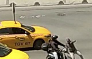 Zeytinburnu’nda motosiklet sürücüsü, tartıştığı...