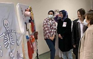 1. Anatomi Materyalleri Sergisi: Farklı maddeler...