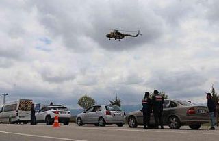 Aksaray jandarmadan hava destekli denetim