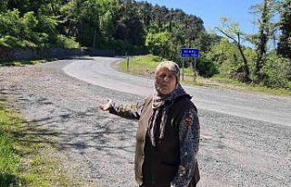 Alaplı’da vatandaşlar caddenin aydınlatılmasını...