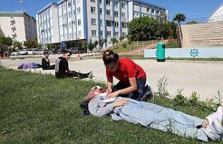 ALKÜ’de gerçeği aratmayan tatbikat