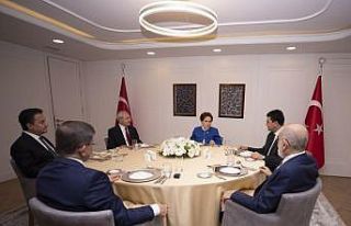 Altı muhalefet partisi genel başkanından toplantısı...