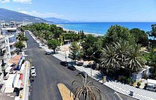 Anamur’da yol çalışması sürüyor