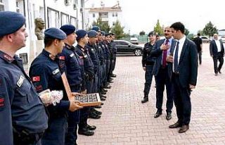 Araban protokolü emniyet ve jandarma personeli ile...