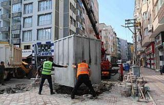 Bafra’da yer altı çöp konteyneri dönemi başlıyor