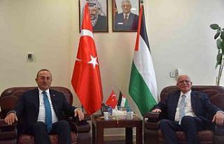 Bakan Çavuşoğlu, Filistinli mevkidaşı el-Maliki...