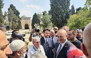 Bakan Çavuşoğlu, Mescid-i Aksa’yı ziyaret etti