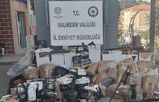 Balıkesir’de kaçak tütün operasyonu