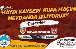 Başkan Büyükkılıç’tan final maçı için meydanda...