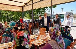 Başkan Çerçi köy hayırlarında vatandaşlarla...