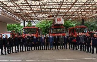 Başkan Ergün, görev başındaki personelle bayramlaştı