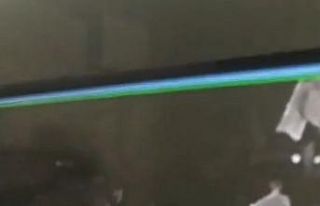 Bekçileri görünce kaçan hırsızlar kamerada