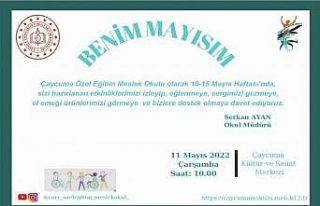 "Benim Mayısım" etkinliği sergilenecek