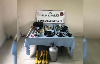Bilecik’te kaçak kazı operasyonunda 3 kişi gözaltına...