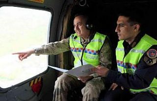 Bingöl’de bayramda helikopter destekli trafik denetimi