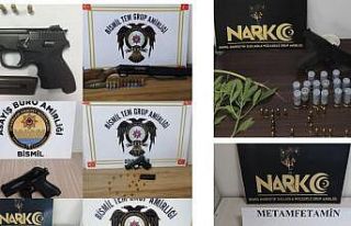 Bismil’deki huzur uygulamasında çok sayıda silah...