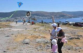 Bodrum’da renkli uçurtma festivali