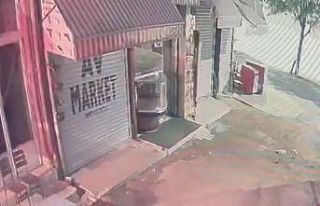 Bolvadin’deki çarşı yangının başlama anı...