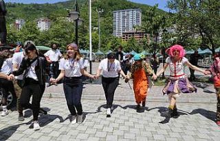 Borçka’nın sokakları sanatlar buluştu