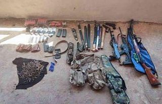 Borudan uzun namlulu silah ve mühimmat çıktı