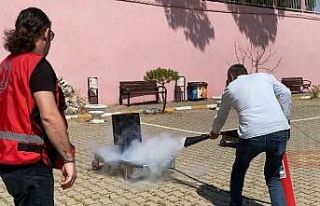 Bozdoğan MYO’da yangın ve acil afet tatbikatı...