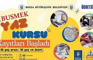 BUSMEK’te ücretsiz yaz kursları başlıyor