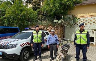 Çalıntı motosiklet trafik kontrolünde bulundu