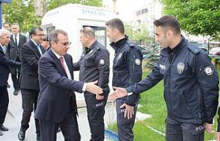 Çan’da protokol bayramlaşması