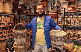 Çay sepetleri artık süs eşyası oldu