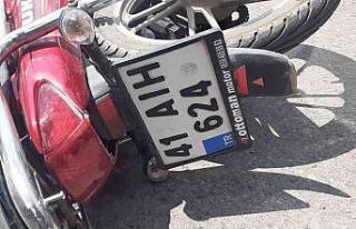 Cip ile çarpışan motosikletin sürücüsü yaralandı