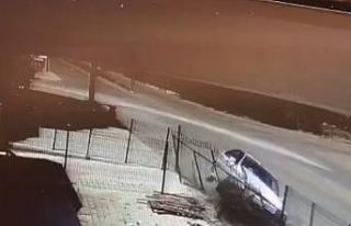 Çitlere çarpan otomobil devrildi: 1 yaralı