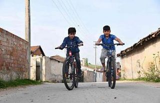 Çocuklar Başkan Yılmaz sayesinde mutluluğa pedal...