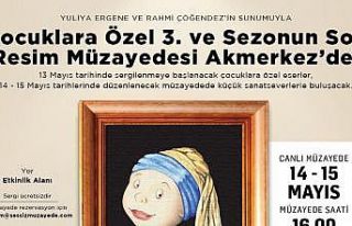 Çocuklara özel resim müzayedesi