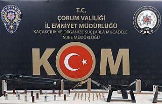 Çorum polisinden kaçak silah operasyonu